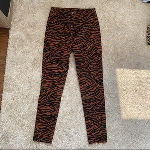 Zebra print trousers